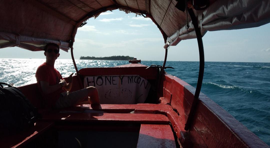 A dhow on the Zanzibar coast
